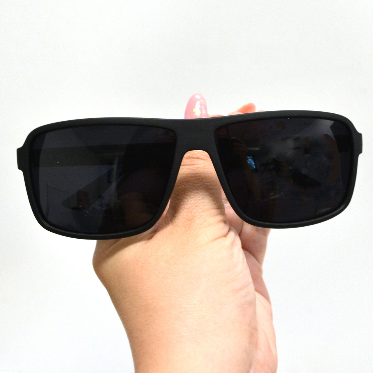 Солнцезащитные поляризационные очки ПОЛАРОИД UV400 черные матовые оправы черные стекла PM1583 - фото 9 - id-p91817927