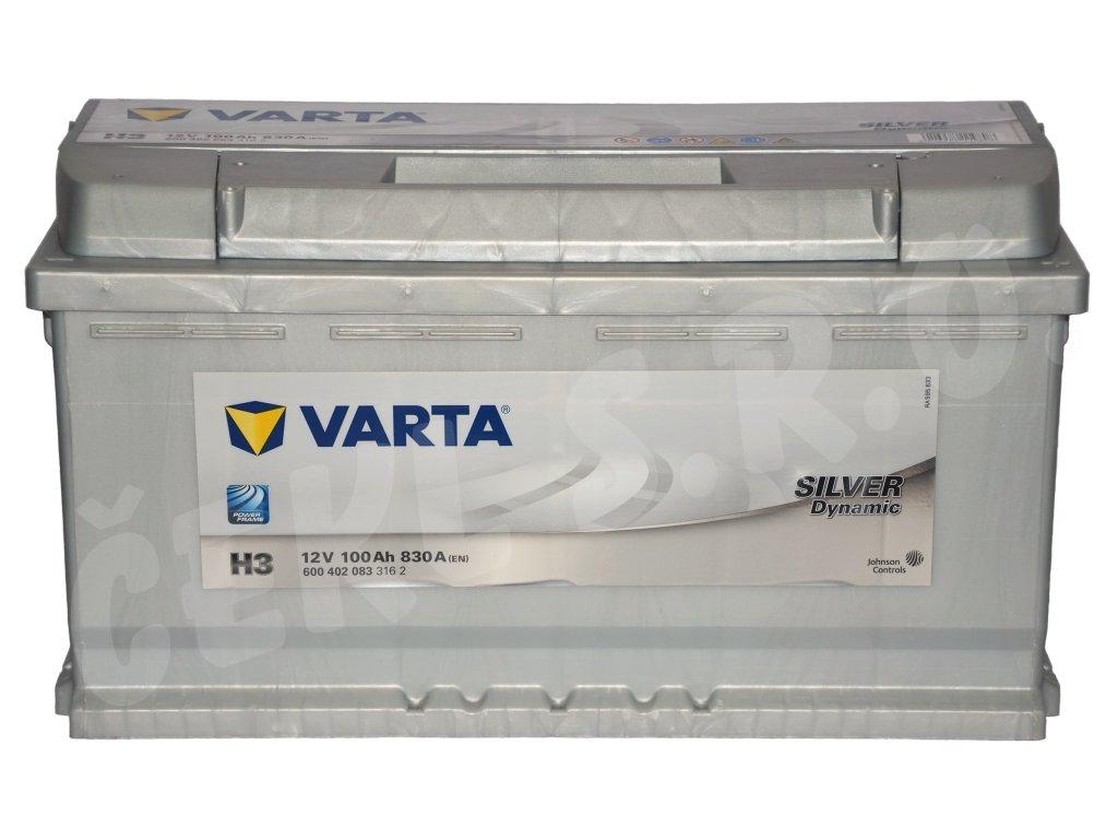 Аккумулятор Varta 600 402 083 Silver Dynamic 100Ah H3 (STD "-" "+")