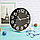 Настенные часы диаметр 30 с черным циферблатом XC 612 3 белые, фото 3