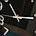 Настенные часы диаметр 30 с черным циферблатом XC 612 3 белые, фото 4