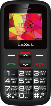 Мобильный телефон Texet TM-B217 черный