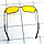 Солнцезащитные поляризационные очки ПОЛАРОИД UV400 тонкая оправа желтые стекла АВТО PX16116, фото 8