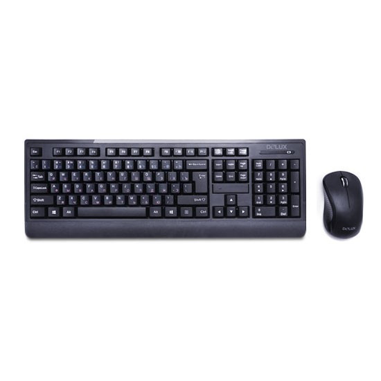 Комплект Клавиатура + Мышь Delux DLD-6091OGB, фото 1