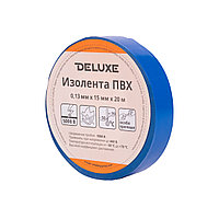 Изолента Deluxe ПВХ 0,13 х 15 мм (синяя) 22230 Изолента Deluxe ПВХ 0,13 х 15 мм (синяя)