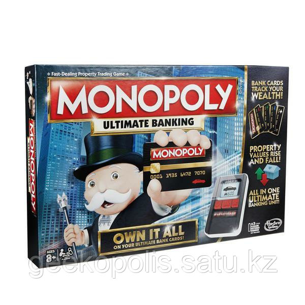 Настольная игра «Monopoly Настольная игра Монополия с банковскими картами», Хасбро