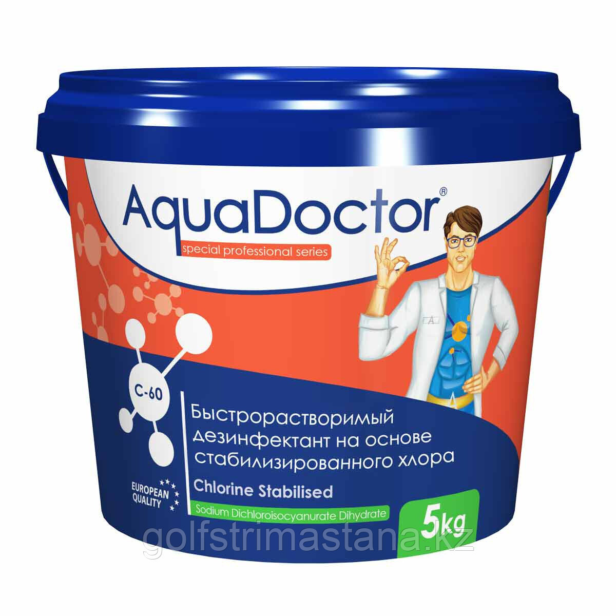 Дезинфектант C-60, 50 кг. быстрый хлор, AquaDoctor