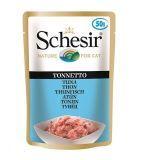 Schesir 100г Тунец в желе консервы для кошек (пауч)