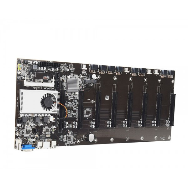 Материнская плата BTC-T37, 8*PCI-E (8-x16), HM77 Celeron 1037U, DDR3 SODIMM 8GB, SSD 120GB - фото 7 - id-p91029605