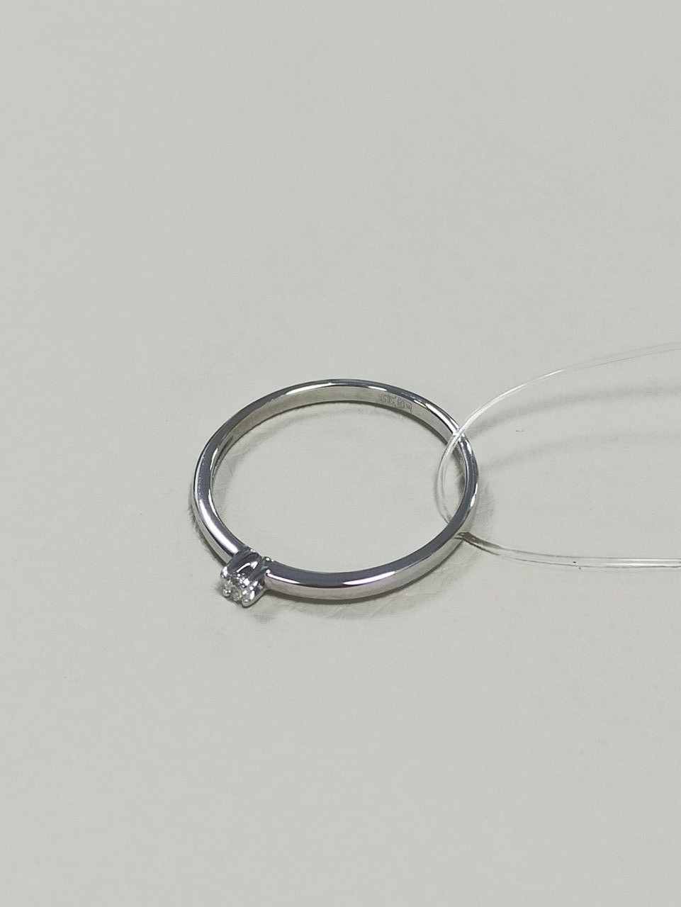 Кольцо с бриллиантом / 16,5 размер ( ул.Жолдасбекова 9а) - фото 3 - id-p83909123