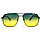 Солнцезащитные поляризационные очки ПОЛАРОИД UV400 тонкая сдвоенная оправа желто зеленые стекла АВТО PX16117, фото 5