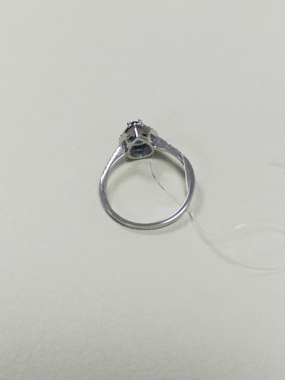 Кольцо с бриллиантами и сапфиром / 17 размер ( Шоурум ) - фото 4 - id-p91845041