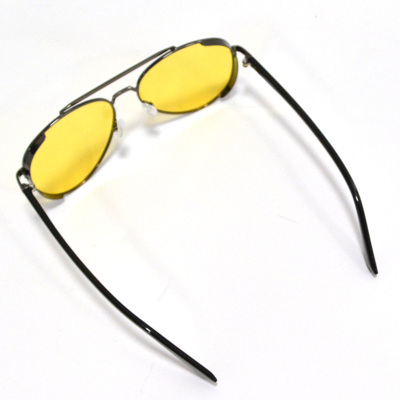 Солнцезащитные поляризационные очки ПОЛАРОИД UV400 тонкая сдвоенная оправа Желтые стекла АВТО PGX135 - фото 9 - id-p91819906