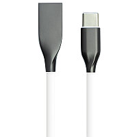 Кабель PowerPlant USB - Type-C, 1м, силикон, белый CA910717 Кабель PowerPlant USB - Type-C, 1м, силикон, белый