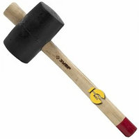 Киянка ЗУБР резиновая с деревянной ручкой, 0,45кг, 65мм