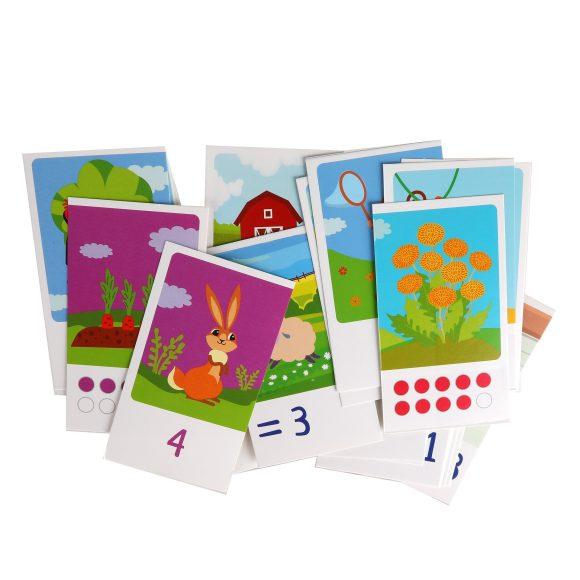 Занимательные карточки для дошкольного обучения «Цифры», основы счёта до 10 - фото 3 - id-p91848577