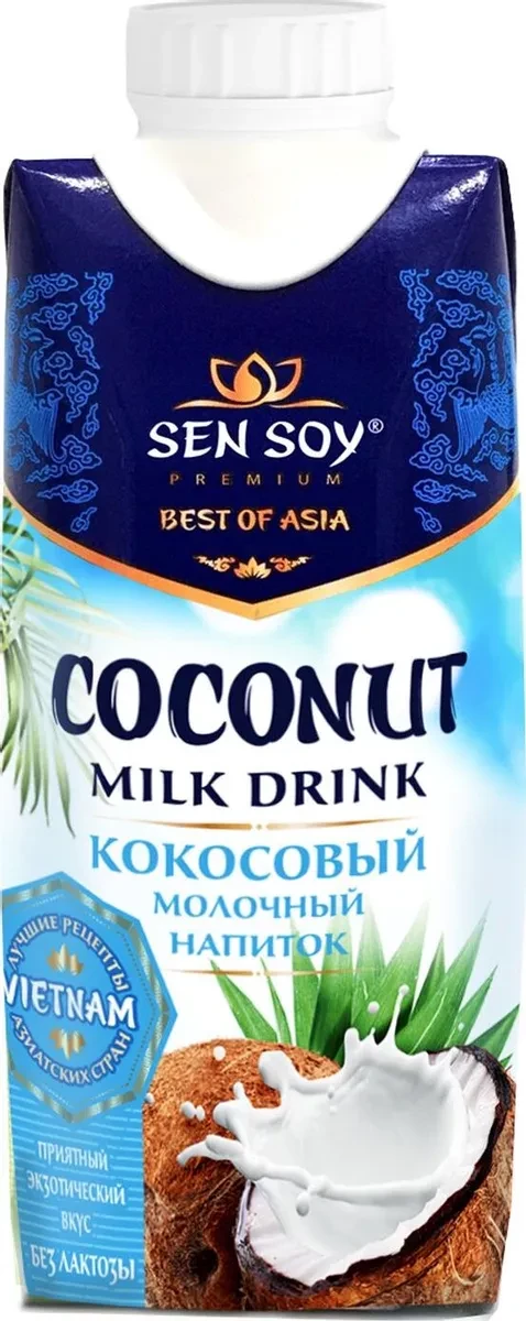 Молочный напиток "Сэн Сой" Премиум Кокосовый, 330 мл