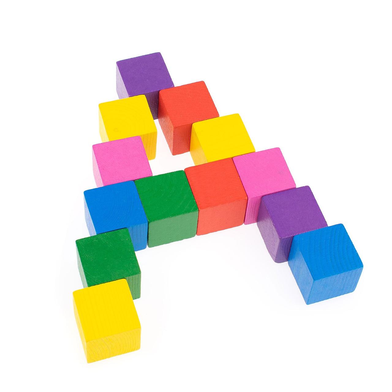 Томик деревянные кубики Цветные, 20 шт. - фото 2 - id-p91849185