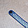 Ремешок силиконовый для фитнес браслетов M3 и M4 синий и белый, фото 4