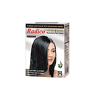 Травяная краска для волос Radico черного цвета