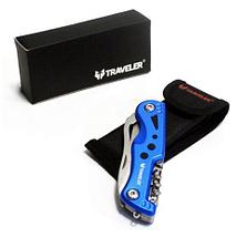 Инструмент походный многофункциональный с фонариком Traveler multiPRO MS002, фото 2