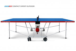 Стол теннисный Start line Compact EXPERT outdoor BLUE (всепогодный с сеткой), фото 3