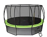 Батут Mzone 12FT диаметром 3,66 метра с защитной сетью и лестницей, фото 3