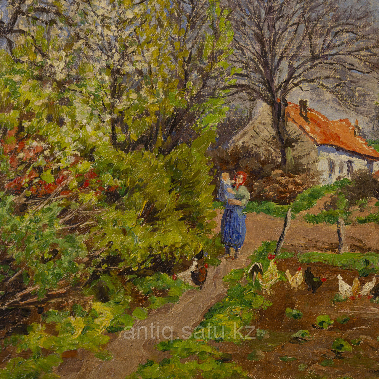«Летний пейзаж» Alfred HAZLEDINE(1876-1957) Бельгия Холст, масло. - фото 4 - id-p91876071