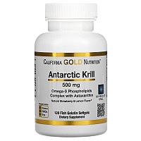 Масло антарктического криля, 500 мг, 120 рыбно-желатиновых таблеток, California Gold Nutrition
