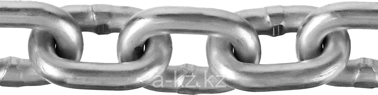 Цепь короткозвенная, DIN 766, оцинкованная сталь, d=4мм, L=70м, ЗУБР Профессионал