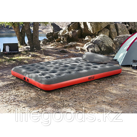 Кемпинговый надувной матрас 203x152x22cм с сумкой-насосом/подушкой, Bestway 67703, фото 1