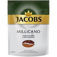 Кофе растворимый Jacobs "Monarch "Millicano", сублимированный, с молотым, мягкая упаковка, 200г