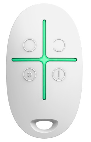 Ajax SpaceControl - Брелок с тревожной кнопкой (белый, чёрный).