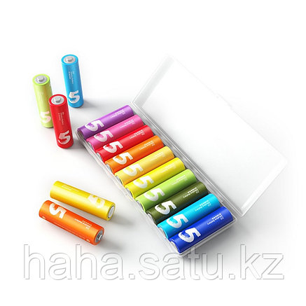 Батарейки Xiaomi ZMI AA501 Rainbow 5 AA (10шт в упак), фото 2