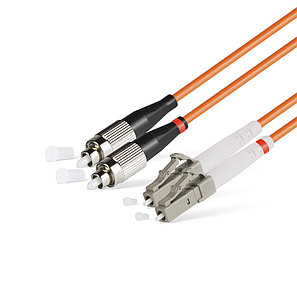 Патч Корд Оптоволоконный FC/UPC-LC/UPC MM OM2 50/125 Duplex 3.0мм 1 м, фото 2