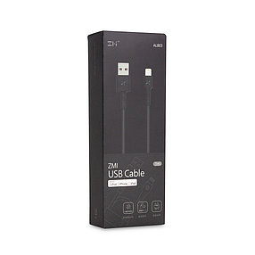Интерфейсный Кабель USB/Lightning Xiaomi ZMI AL803/AL805 MFi 100 см Черный, фото 2