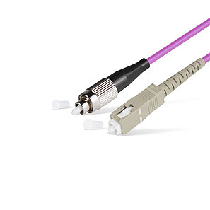 Патч Корд Оптоволоконный FC/UPC-SC/UPC MM OM4 50/125 Simplex 3.0мм 1 м, фото 2