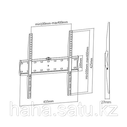 Кронштейн Brateck KL21G-44F для ТВ и мониторов, 32"-55", фото 2