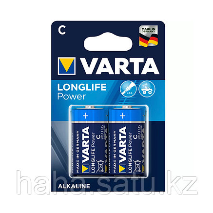 Батарейка VARTA Longlife Power 1.5V - LR14/ C (2 шт) в блистере, фото 2