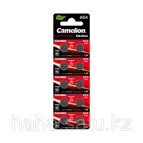 Батарейка CAMELION Alkaline AG4-BP10(0%Hg) 10 шт. в блистере, фото 2