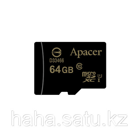 Карта памяти Apacer AP64GMCSX10U1-R 64GB + адаптер, фото 2