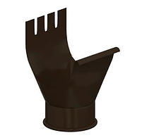 Воронка выпускная штампованная Ø100 мм 0,5 двусторонний RAL 8017 Коричневый