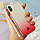 Чехол для смартфона пластиковый с блестками на IPHONE XS красный, фото 2