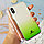 Чехол для смартфона пластиковый с блестками на IPHONE XS зеленый, фото 2