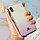 Чехол для смартфона пластиковый с блестками на IPHONE XS сиреневый, фото 2
