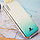 Чехол для смартфона пластиковый с блестками на IPHONE XS голубой, фото 4