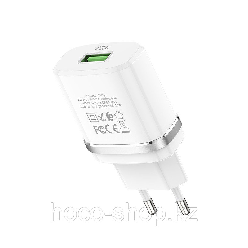 Зарядное устройство C12Q Hoco, White - фото 2 - id-p91900836