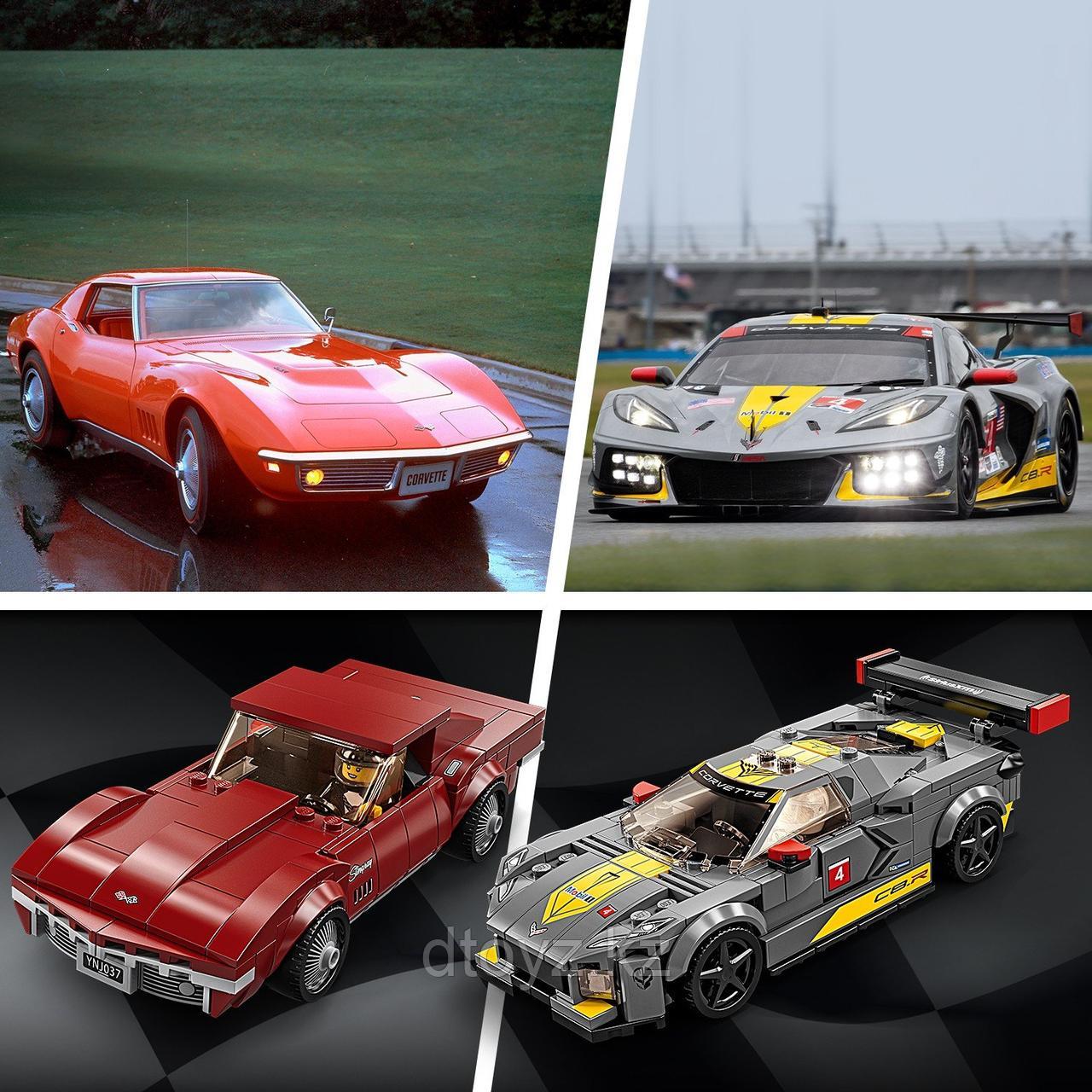 LEGO Speed Champions Chevrolet Corvette C8.R Race Car and 1968 Chevrolet Corvette 76903 - фото 3 - id-p91900897