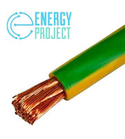 Провод ПВ1-50  0,45 кВ (ПВ2 50) желто-зеленый   ГОСТ, фото 3