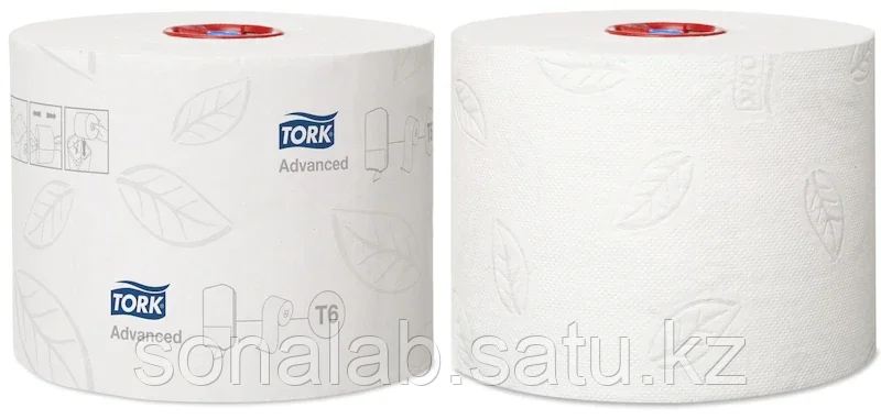 Tork туалетная бумага Mid-size в миди-рулонах - фото 2 - id-p91901494