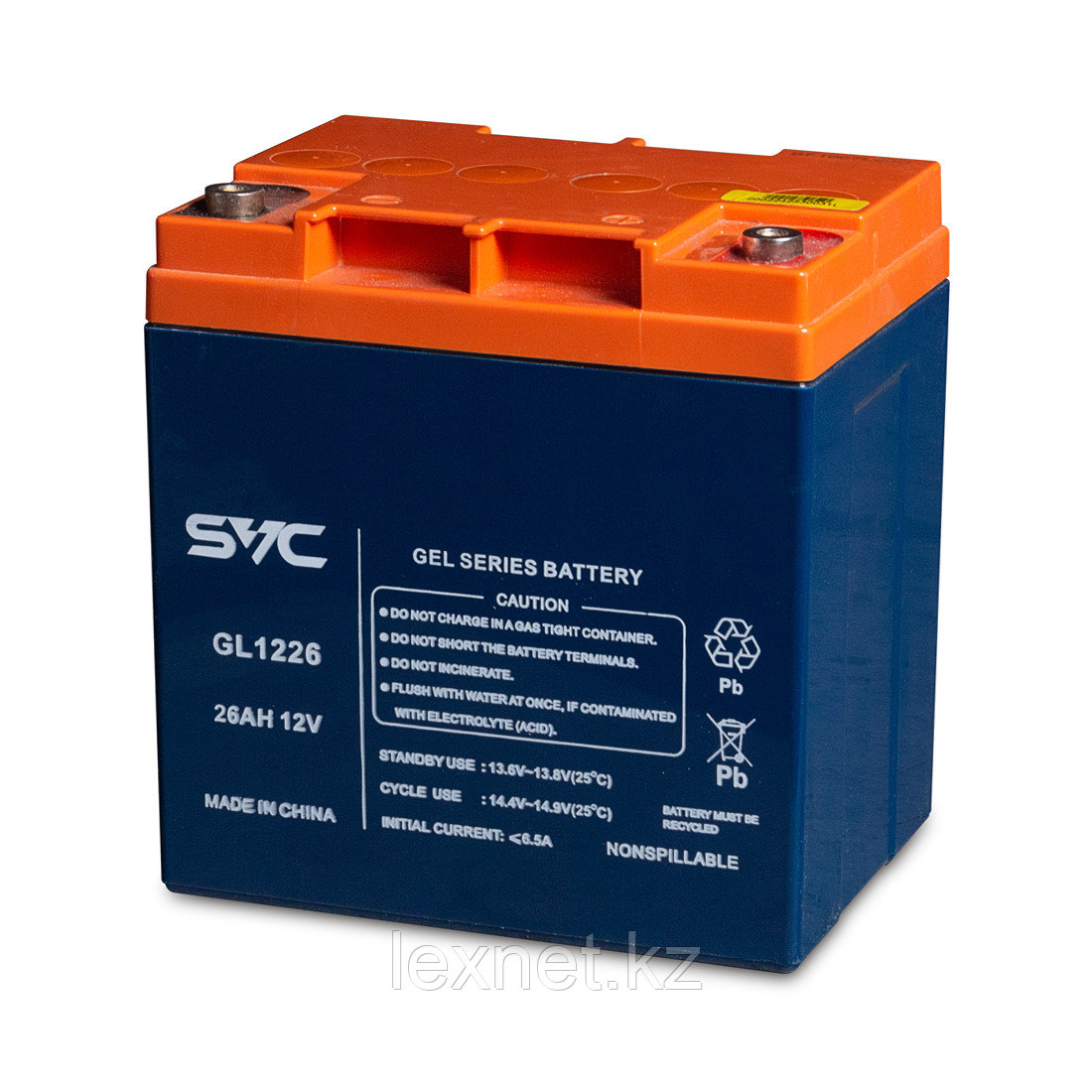 Аккумуляторная батарея SVC GL1226 12В 26 Ач (165*125*175) - фото 1 - id-p91904150